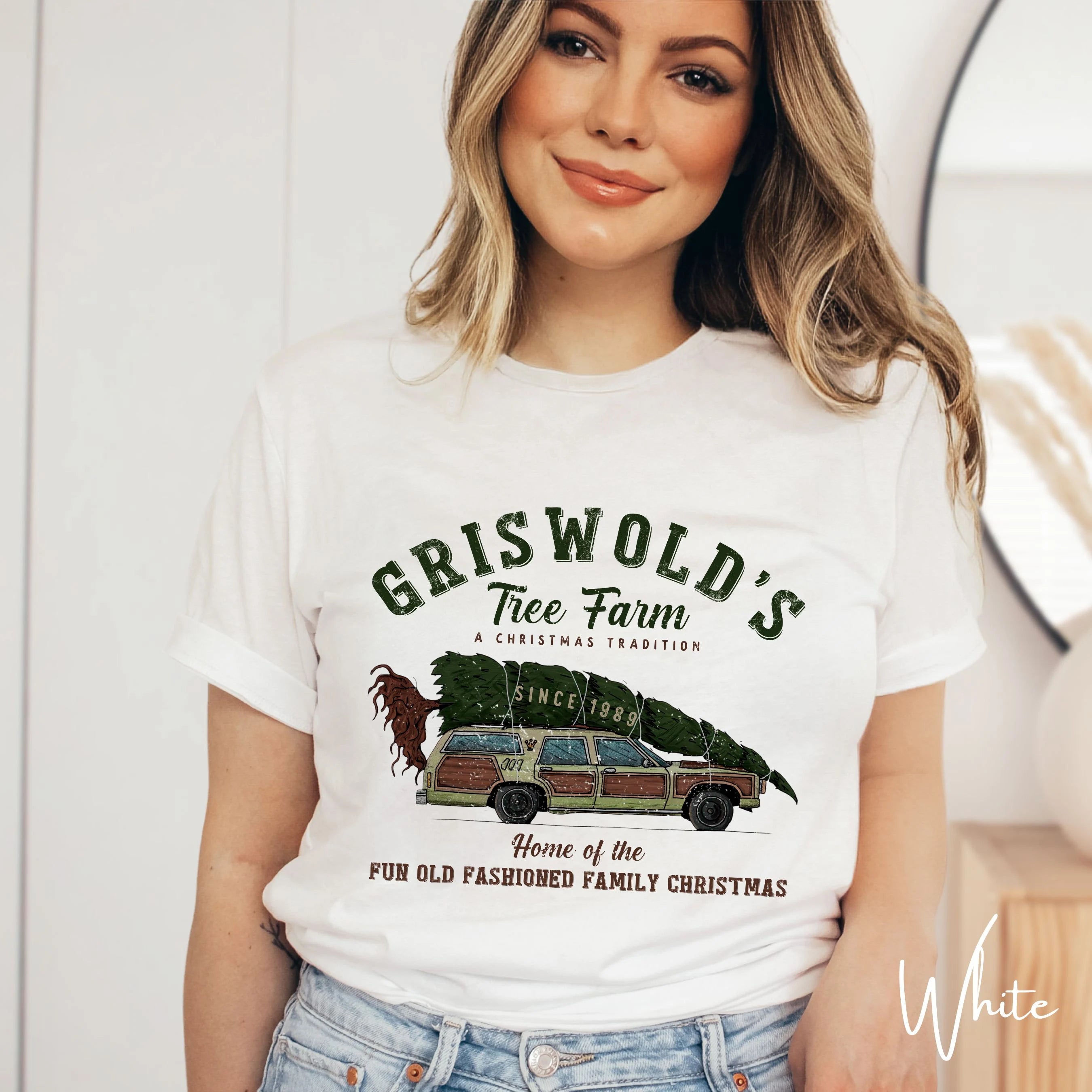 Griswold Family Christmas Tree Farm Bella Canvas 3001 Tshirt