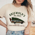 Griswold Family Christmas Tree Farm Bella Canvas 3001 Tshirt
