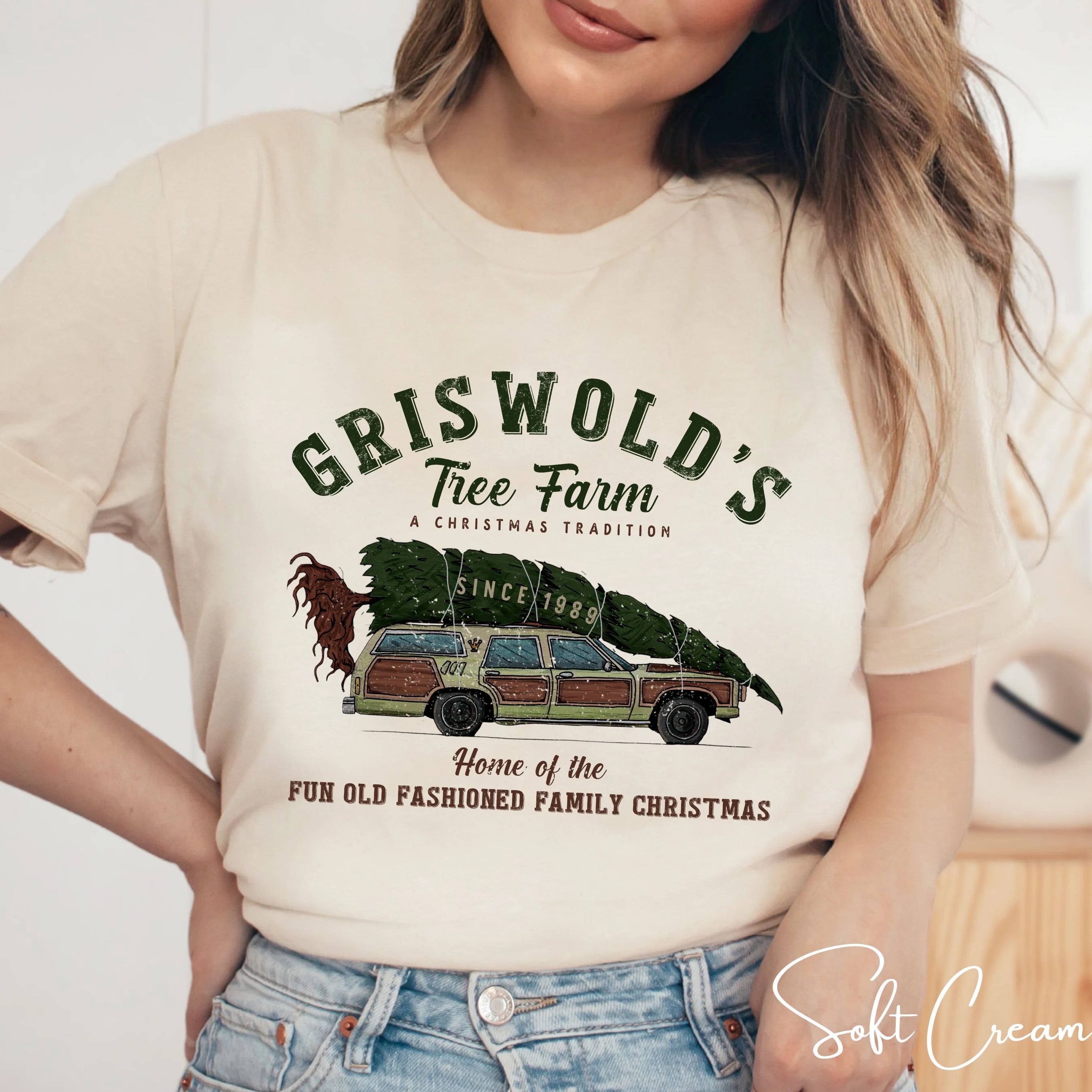 Griswold Family Christmas Tree Farm Bella Canvas 3001 Tshirt
