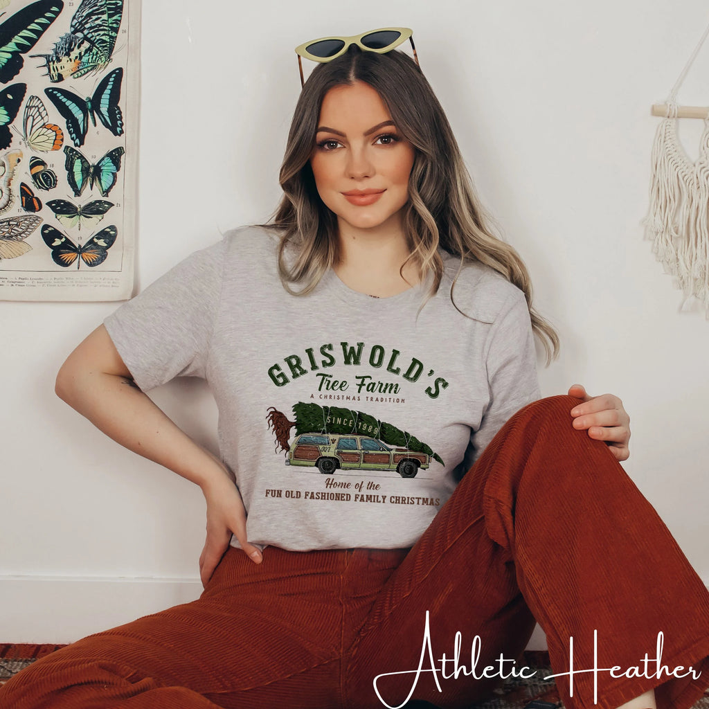 Griswold Family Christmas Tree Farm Bella Canvas 3001 Tshirt