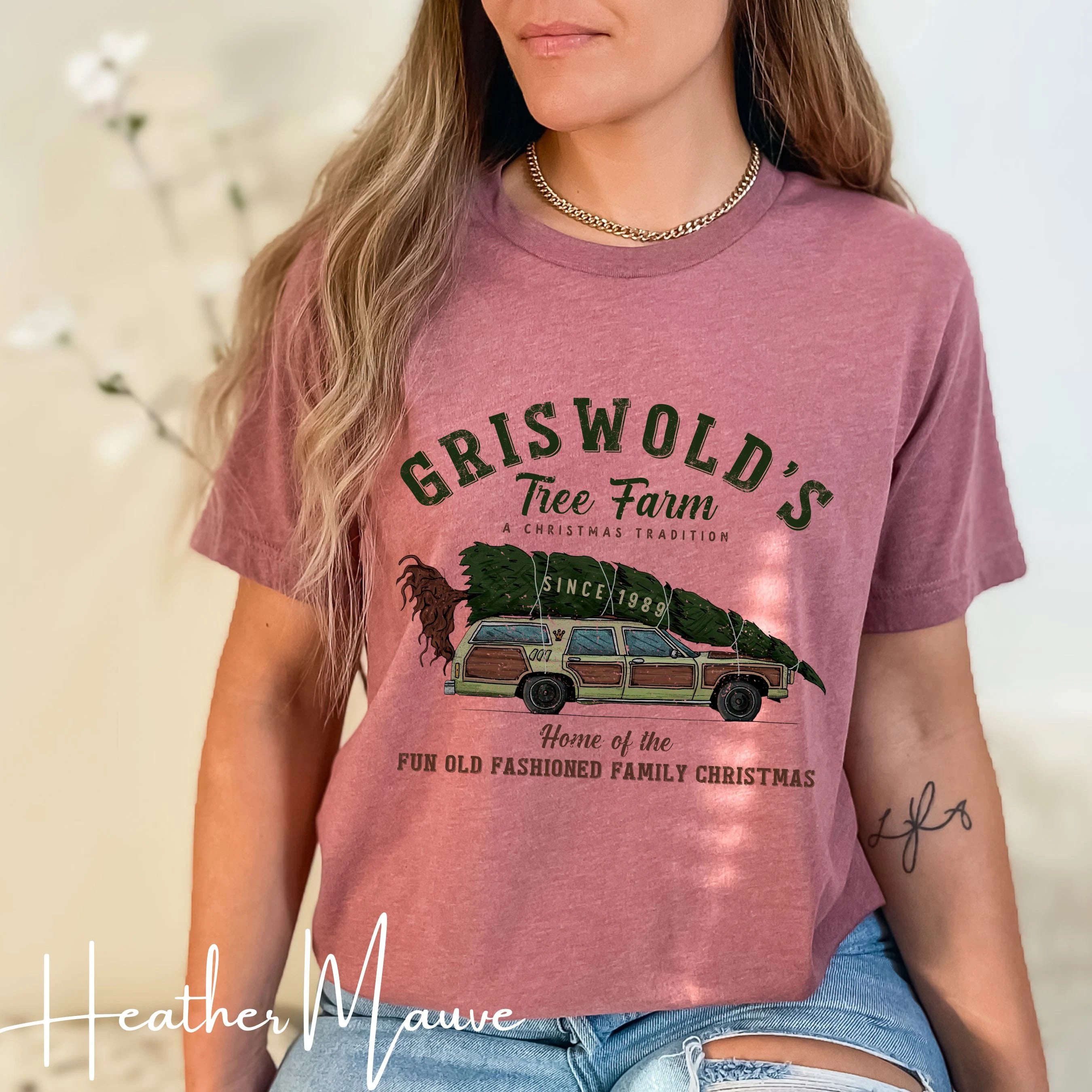 Griswold Family Christmas Tree Farm Bella Canvas 3001 Tshirt