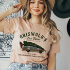 Griswold Family Christmas Tree Farm Bella Canvas 3001 Tshirt