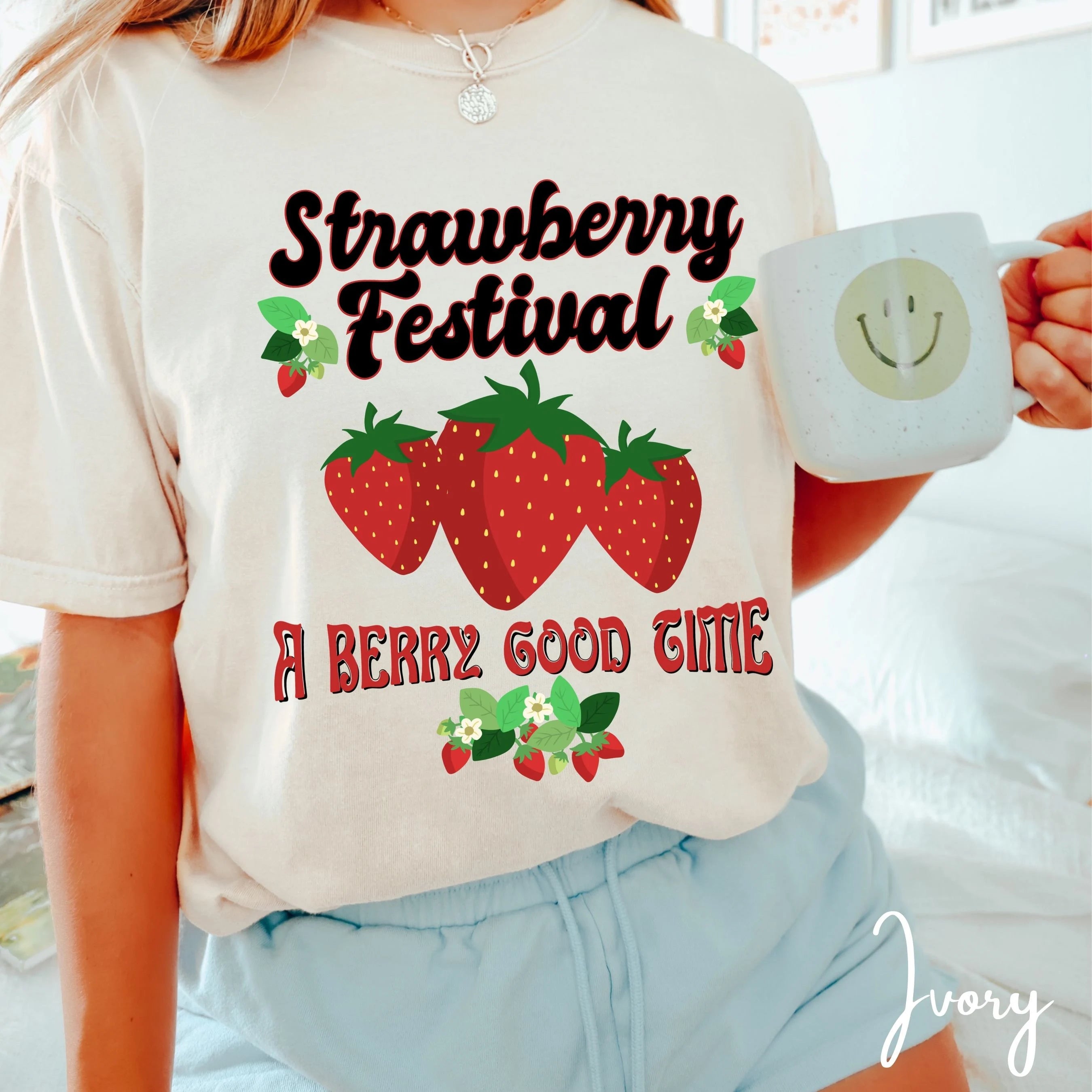 Strawberry Festival T-Shirt | A Berry Good Time Graphic Comfort Colors 1717 Tee