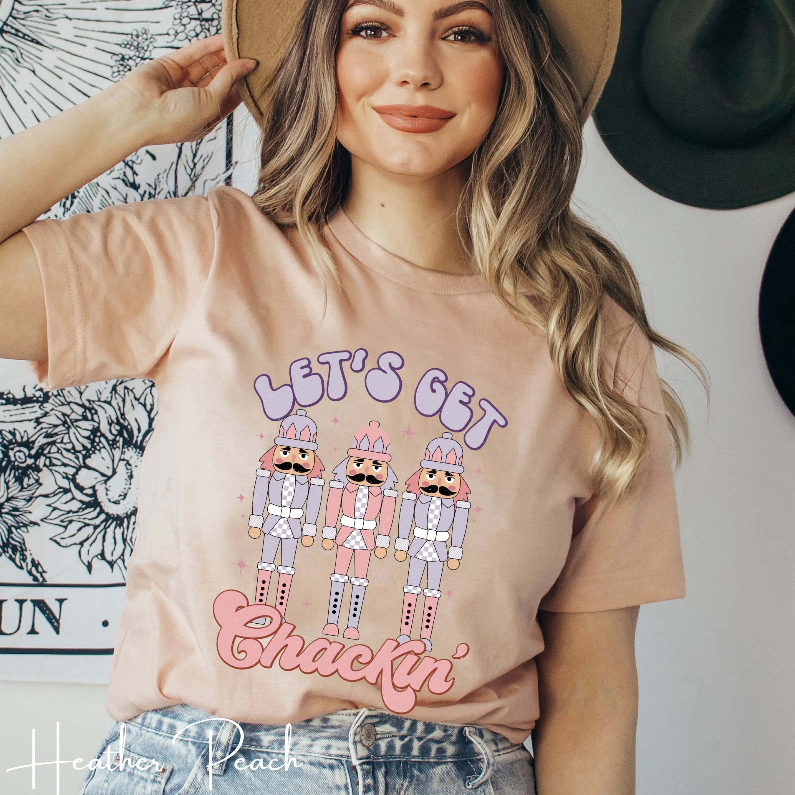 Let's Get Crackin Christmas Nutcrackers Bella Canvas 3001 Tshirt