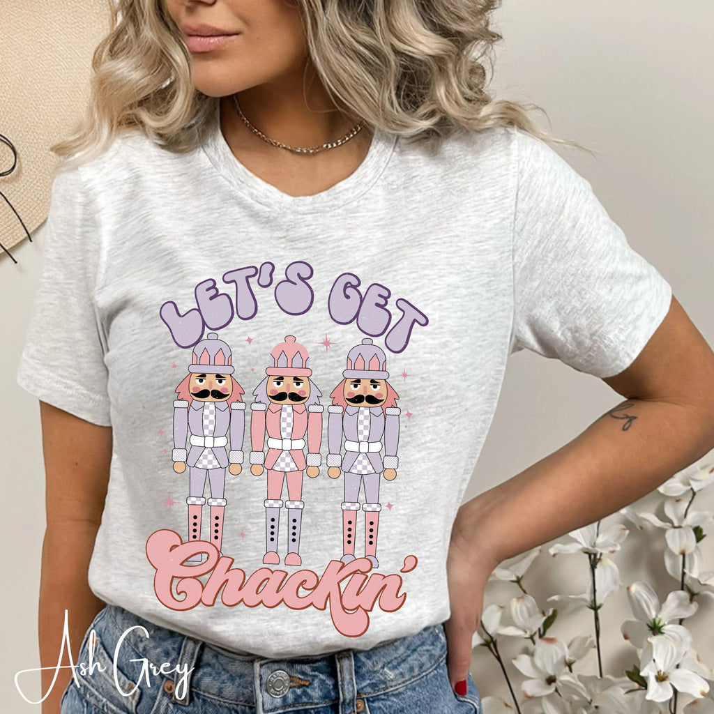 Let's Get Crackin Christmas Nutcrackers Bella Canvas 3001 Tshirt