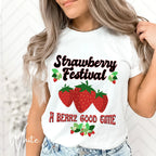 Strawberry Festival T-Shirt | A Berry Good Time Graphic Comfort Colors 1717 Tee