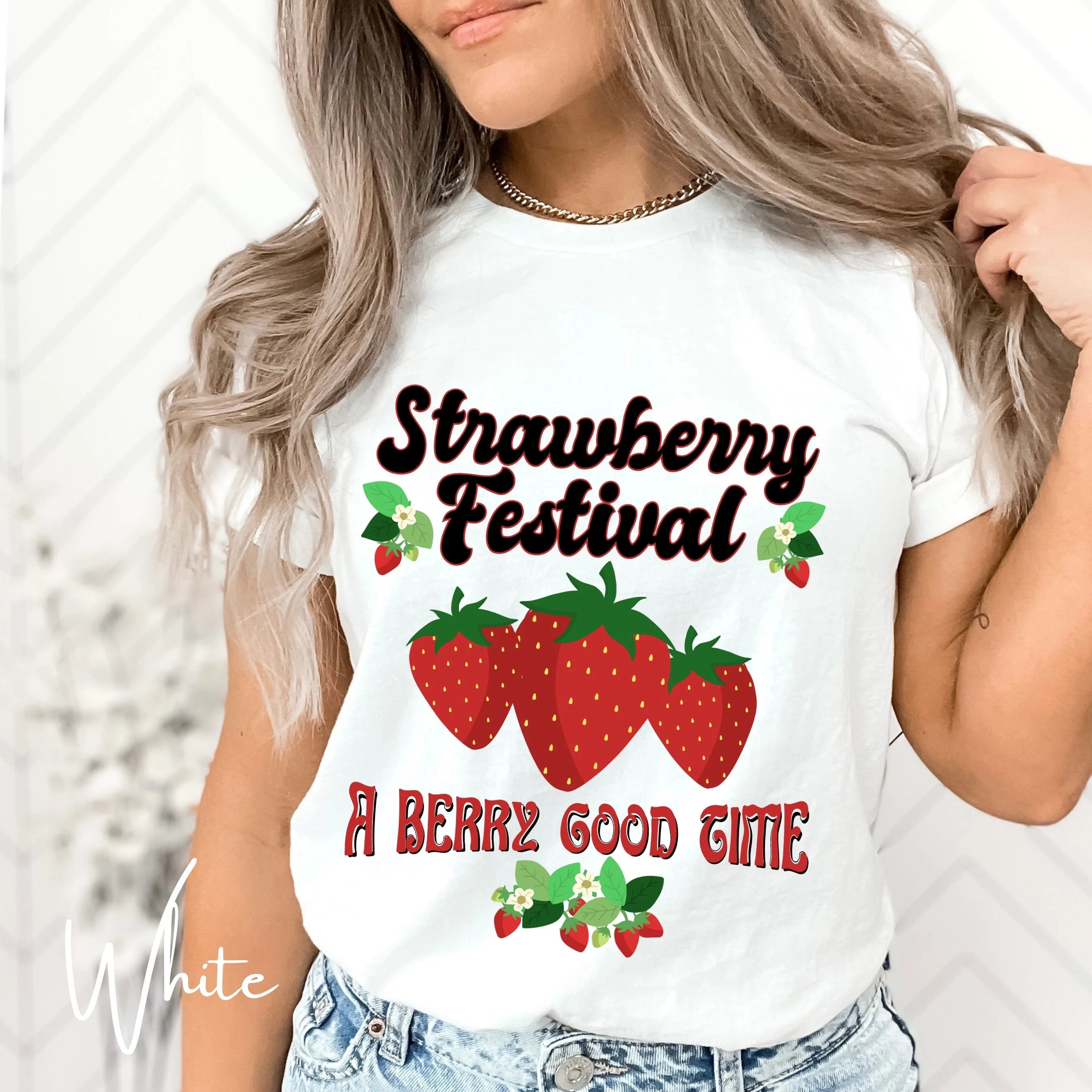 Strawberry Festival T-Shirt | A Berry Good Time Graphic Comfort Colors 1717 Tee