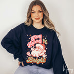 Stay Merry and Bright Santa Christmas Gildan 18000 Sweatshirt