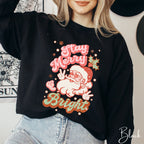 Stay Merry and Bright Santa Christmas Gildan 18000 Sweatshirt