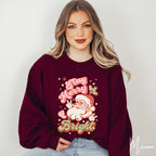 Stay Merry and Bright Santa Christmas Gildan 18000 Sweatshirt