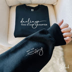 Darling, This Is Just a Chapter Mental Health Double-Print Gildan 18000 Sweatshirt