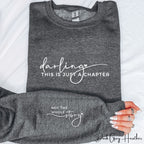 Darling, This Is Just a Chapter Mental Health Double-Print Gildan 18000 Sweatshirt