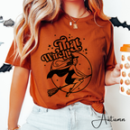 ✨ “That Witch” Vintage 50s Pin-Up Witch Tee – Bella + Canvas 3001 🧹💋✨