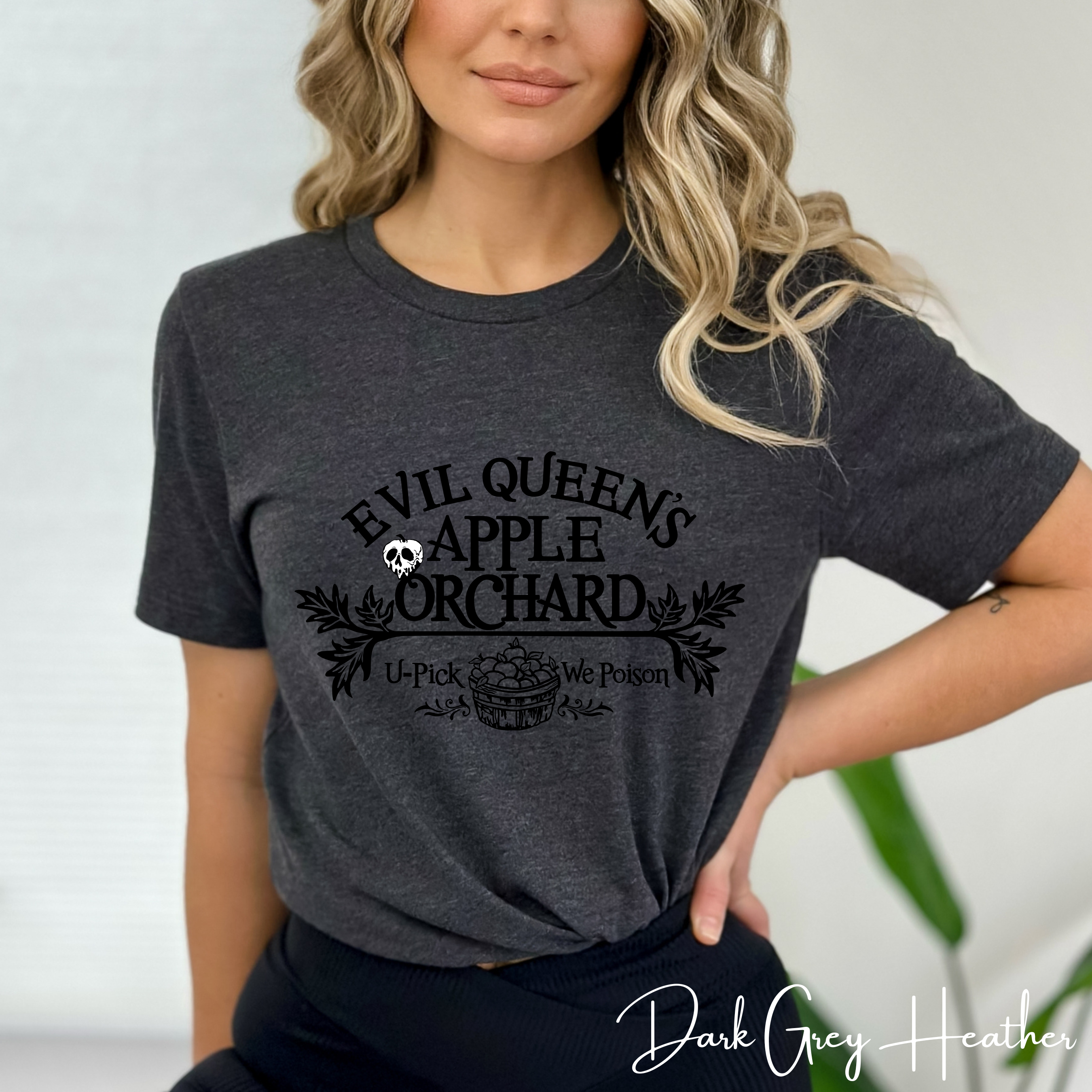 Evil Queens Apple Orchard Tee 🍎💀 | “You Pick ’Em, We Poison ’Em” Fairytale Villain Bella Canvas 3001  T-Shirt