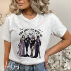 Women of Horror “You Can’t Sit With Us” Tee 👻🖤💋 | Morticia, Elvira, Bride of Frankenstein, Vampira & Lily Munster Bella Canvas 3001 Tshirt