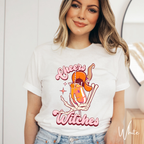 Cheers Witches T-Shirt | Skeleton Hand Cocktail Halloween Bella Canvas 3001 Tshirt
