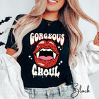 Retro Vampire Lips Tee | Gorgeous Ghoul Horror Graphic Bella Canvas 3001 Tshirt