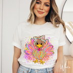 Graffiti Style Turkey Shirt | Thanksgiving Graphic Tee | Bella Canvas 3001