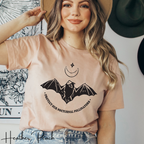 Bat Conservation Shirt | Protect Our Nocturnal Pollinators Bella Canvas 3001 Tee