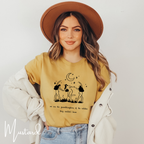 🔥 We Are the Granddaughters of the Witches They Could Not Burn | Women’s Empowerment Witchy Tee ✨ Dancing Sisters Feminist Graphic Shirt 🌙🖤 Bella Canvas 3001 Tshirt