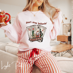 Don't Stop Believing Santa Christmas Gildan 18000 Sweatshirt