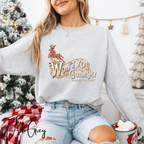Won't You Guide My Sleigh  Christmas Gildan 18000 Sweatshirt