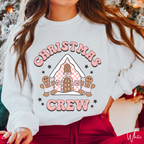 Christmas Crew Gingerbread House Gildan 18000 Sweatshirt