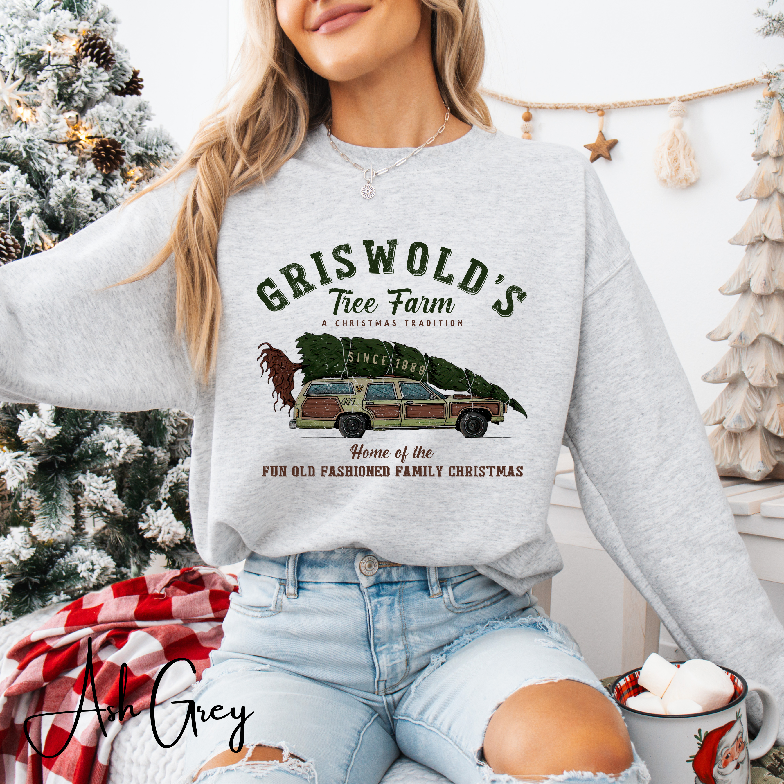 Griswold Family Christmas Tree Farm Gildan 18000 Sweatshirt