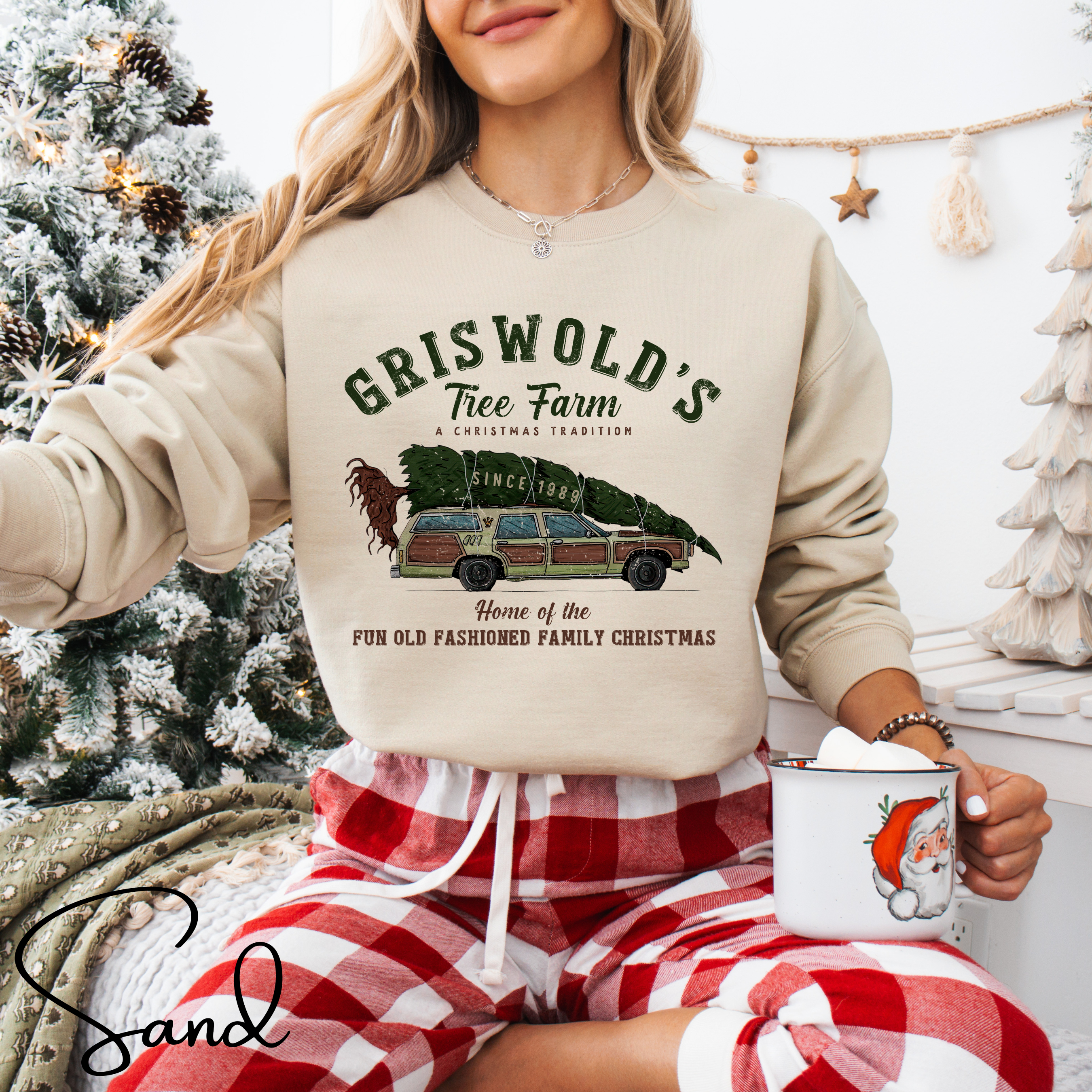 Griswold Family Christmas Tree Farm Gildan 18000 Sweatshirt