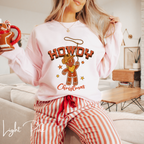 🤠🍪 Howdy Christmas Gingerbread Cowboy Sweatshirt – Western Holiday Crewneck • Cute Cowgirl Christmas Aestheti