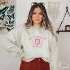 Motherhood University Embroidered Sweatshirt | Mum Life Gildan 18000 Sweatshirt