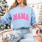 ✨ MAMA Floral Sweatshirt – Gildan 18000 | Cozy Pink Flower Mama Gildan 18000 Crewneck 💗🌸