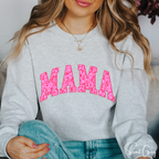 ✨ MAMA Floral Sweatshirt – Gildan 18000 | Cozy Pink Flower Mama Gildan 18000 Crewneck 💗🌸
