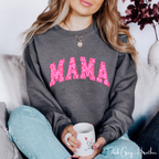 ✨ MAMA Floral Sweatshirt – Gildan 18000 | Cozy Pink Flower Mama Gildan 18000 Crewneck 💗🌸