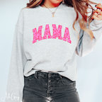 ✨ MAMA Floral Sweatshirt – Gildan 18000 | Cozy Pink Flower Mama Gildan 18000 Crewneck 💗🌸