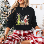 ✨“Maybe Christmas Means a Little Bit More” Sweatshirt – Gildan 18000 | Grinch, Santa & Nativity Holiday Crewneck 🎄💚✨