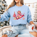 🌟 “Cosmic Christmas Cutie Rocket Sweatshirt” – Gildan 18000 🌟