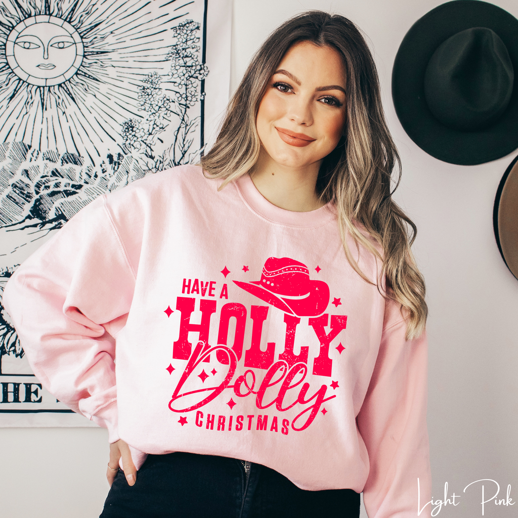 Holly Dolly Christmas Gildan 18000 Sweatshirt