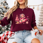 🌟 “Cosmic Christmas Cutie Rocket Sweatshirt” – Gildan 18000 🌟