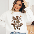 1. Vintage Sassy Cowgirl Sweatshirt | “The Hell I Won’t” Western Graphic Gildan 18000 Sweatshirt