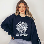 ✨ God Is Good All the Time Sweatshirt – Gildan 18000 | Christian Faith Crewneck 🌸🙏
