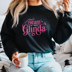 Embroidered “Team Glinda” Sweatshirt ✨💖 | Gildan 18000 | Cute Cozy Magical Aesthetic Crewneck
