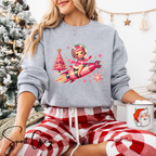 🌟 “Cosmic Christmas Cutie Rocket Sweatshirt” – Gildan 18000 🌟