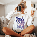 “Easy” Tiger Graphic Sweatshirt 🐅 | Cozy Gildan 18000 Easy Tiger Graphic Crewneck