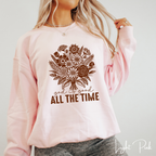 ✨ God Is Good All the Time Sweatshirt – Gildan 18000 | Christian Faith Crewneck 🌸🙏