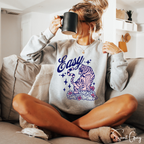 “Easy” Tiger Graphic Sweatshirt 🐅 | Cozy Gildan 18000 Easy Tiger Graphic Crewneck