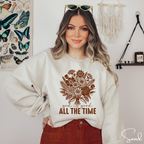 ✨ God Is Good All the Time Sweatshirt – Gildan 18000 | Christian Faith Crewneck 🌸🙏