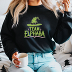 Embroidered “Team Elphaba” Sweatshirt 💚✨ | Gildan 18000 | Witchy Cozy Emerald Aesthetic Crewneck