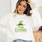 Embroidered “Team Elphaba” Sweatshirt 💚✨ | Gildan 18000 | Witchy Cozy Emerald Aesthetic Crewneck