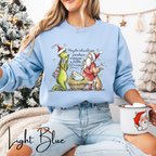 ✨“Maybe Christmas Means a Little Bit More” Sweatshirt – Gildan 18000 | Grinch, Santa & Nativity Holiday Crewneck 🎄💚✨